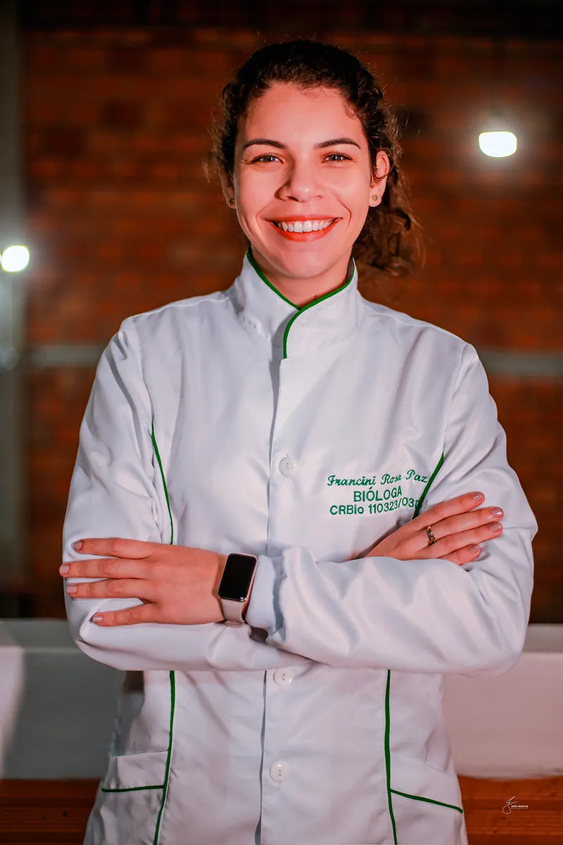 Francini Rosa Paz, bióloga e responsável técnica CRBio 110323/03-D da Botanea